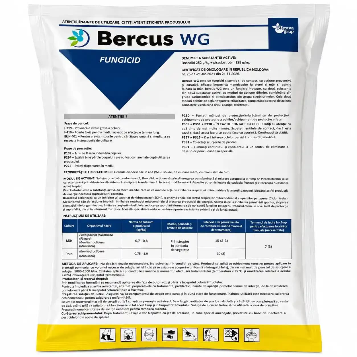 Fungicid Bercus WG, 1 kg 1
