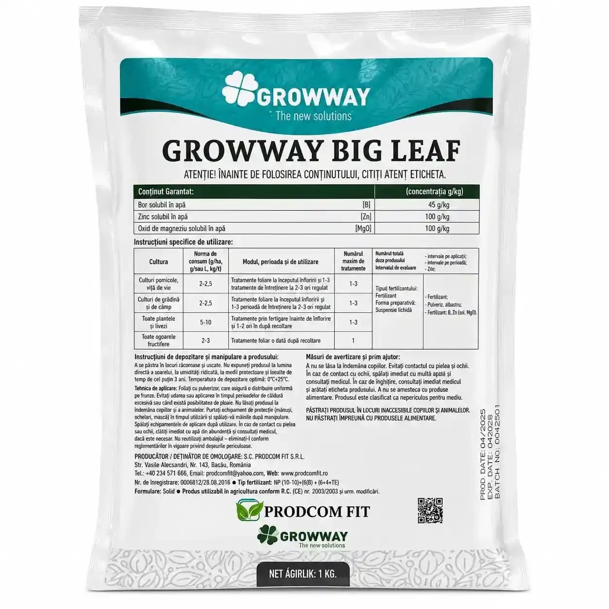 GROWWAY Bigleaf , 1 kg 1