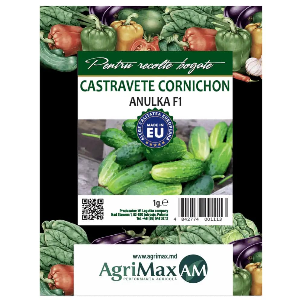 Semințe de Castravete cornichon - Anulka F1, 1 g 1