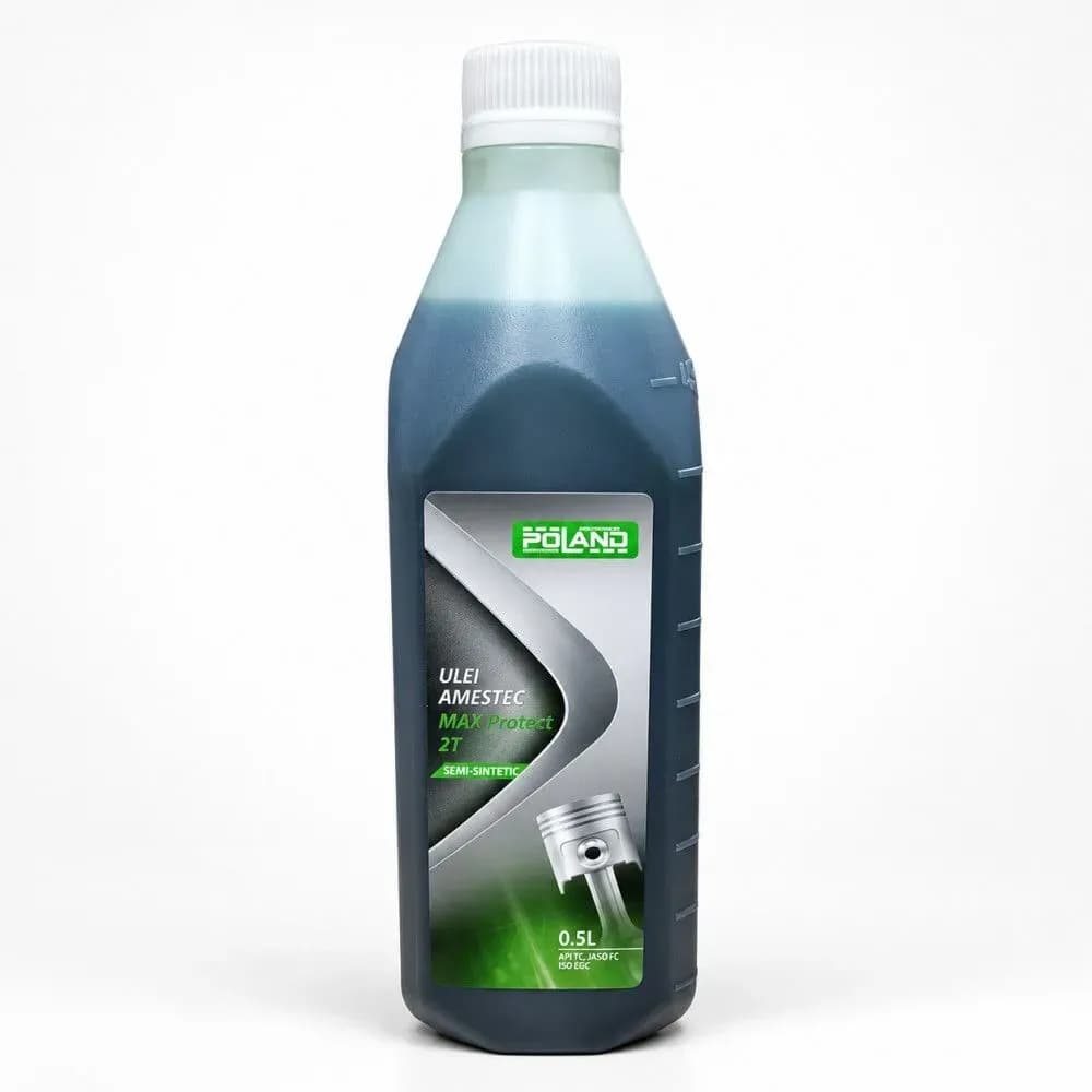 Ulei semisintetic pentru motoare în 2 timpi (2T) – Verde, 500 ml 1