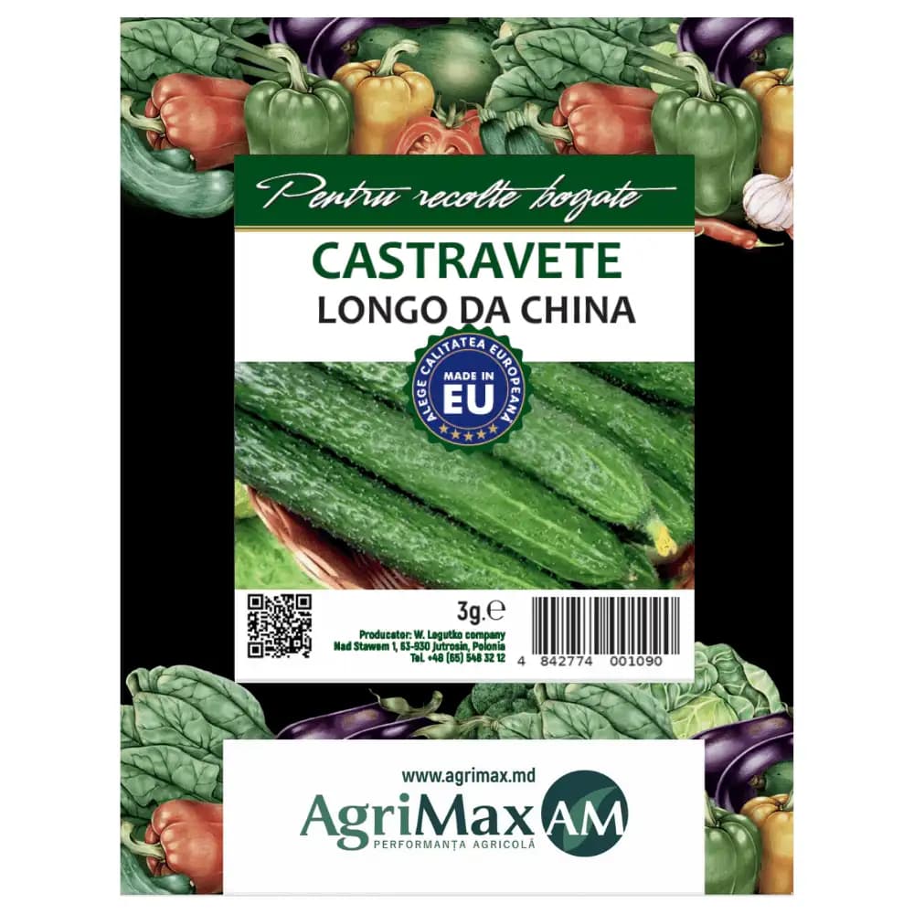 Semințe de Castravete - Longo Da China, 3 g 1