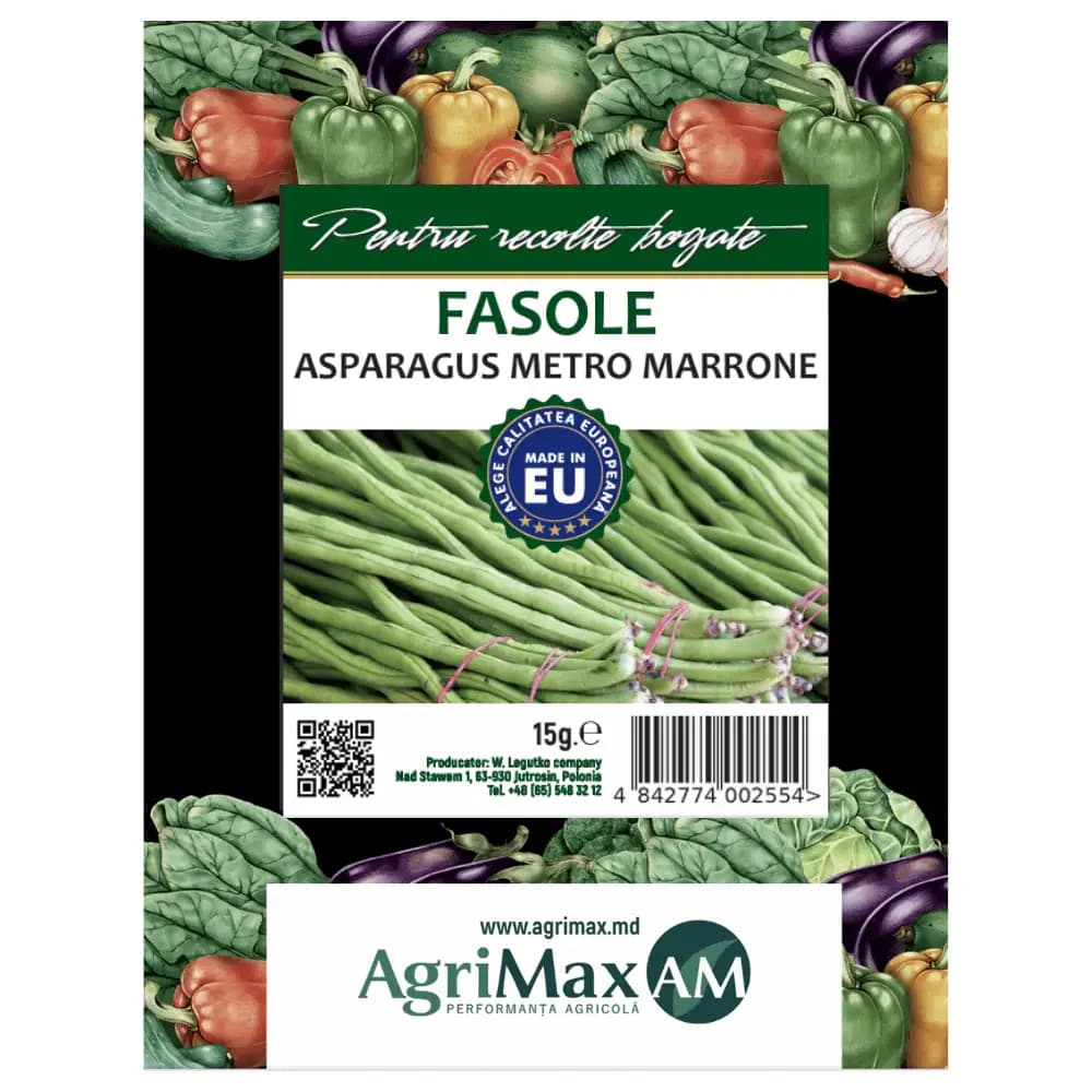 Semințe de Fasole Yard Long – Metro Marrone, 15 gr 1