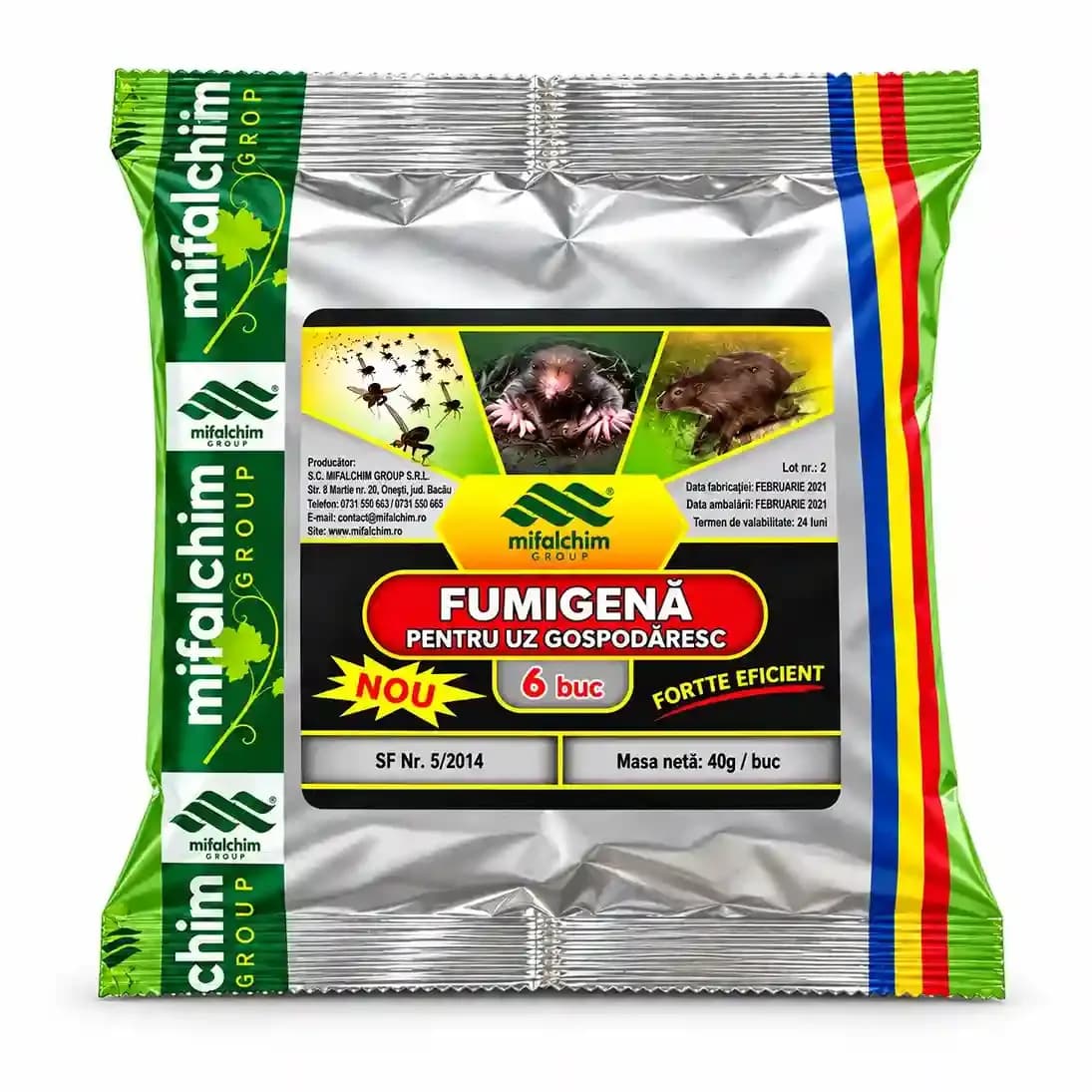 Серная дымовая шашка (дымовая бомба), 6 шт. 1