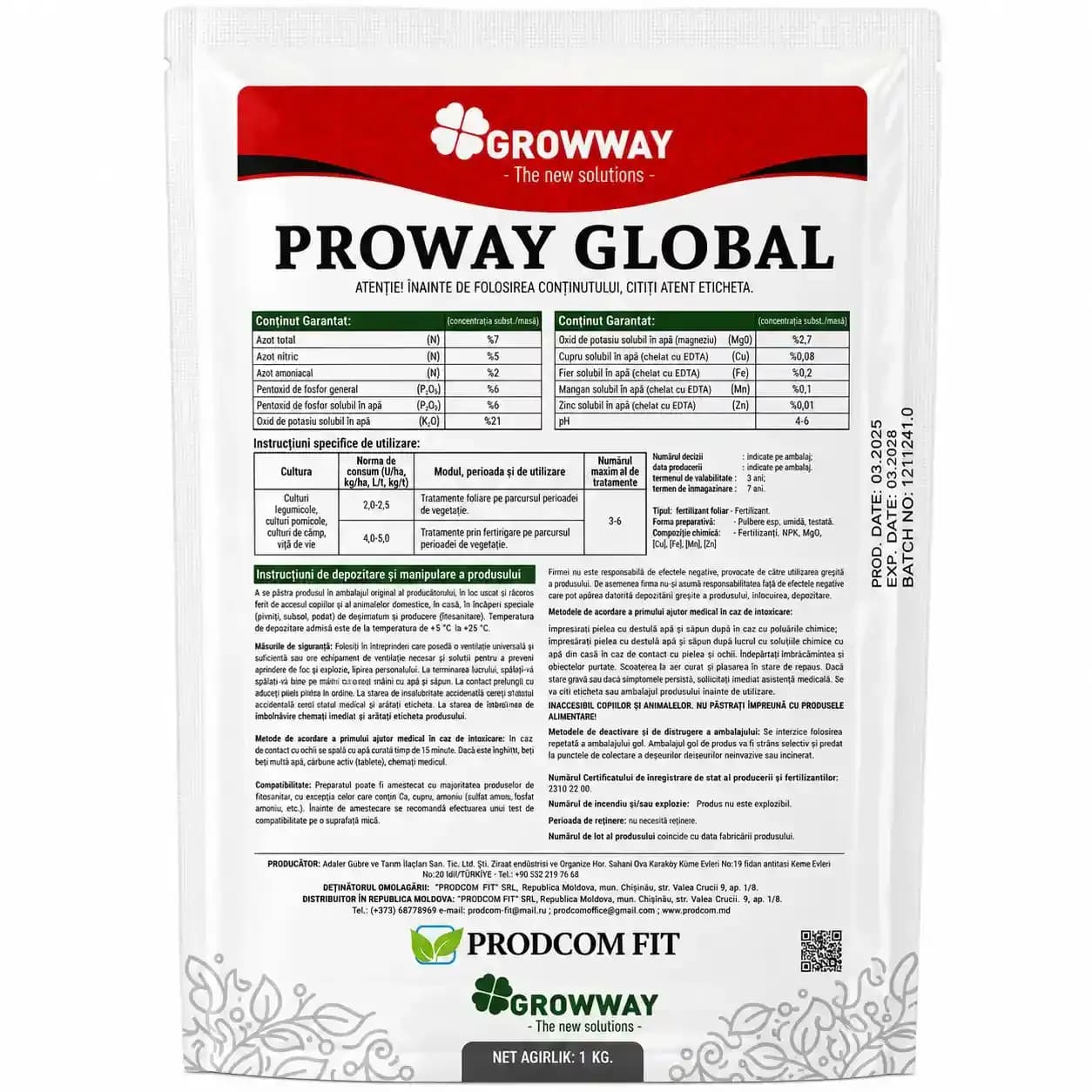 PROWAY Global, 1 kg 1