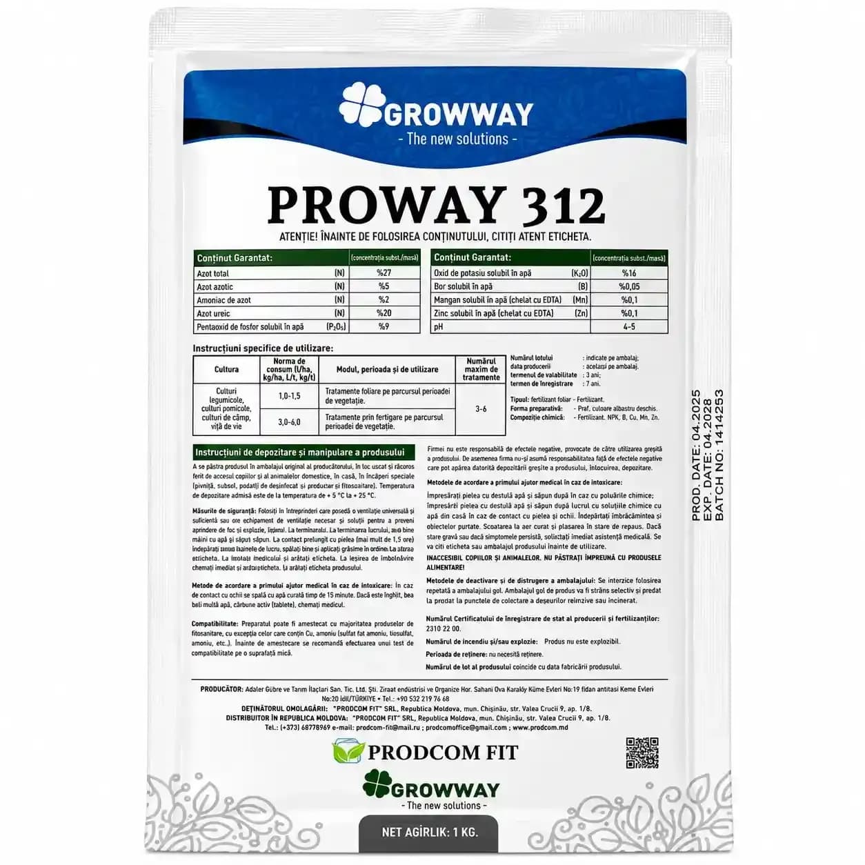 PROWAY 312, 1 kg 1