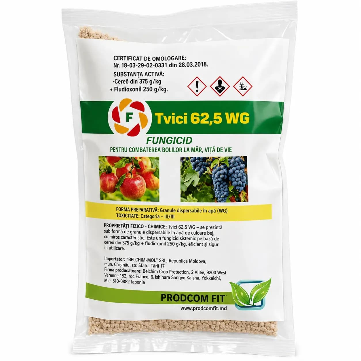 Tvici, 62,5 WG, 40 gr 1