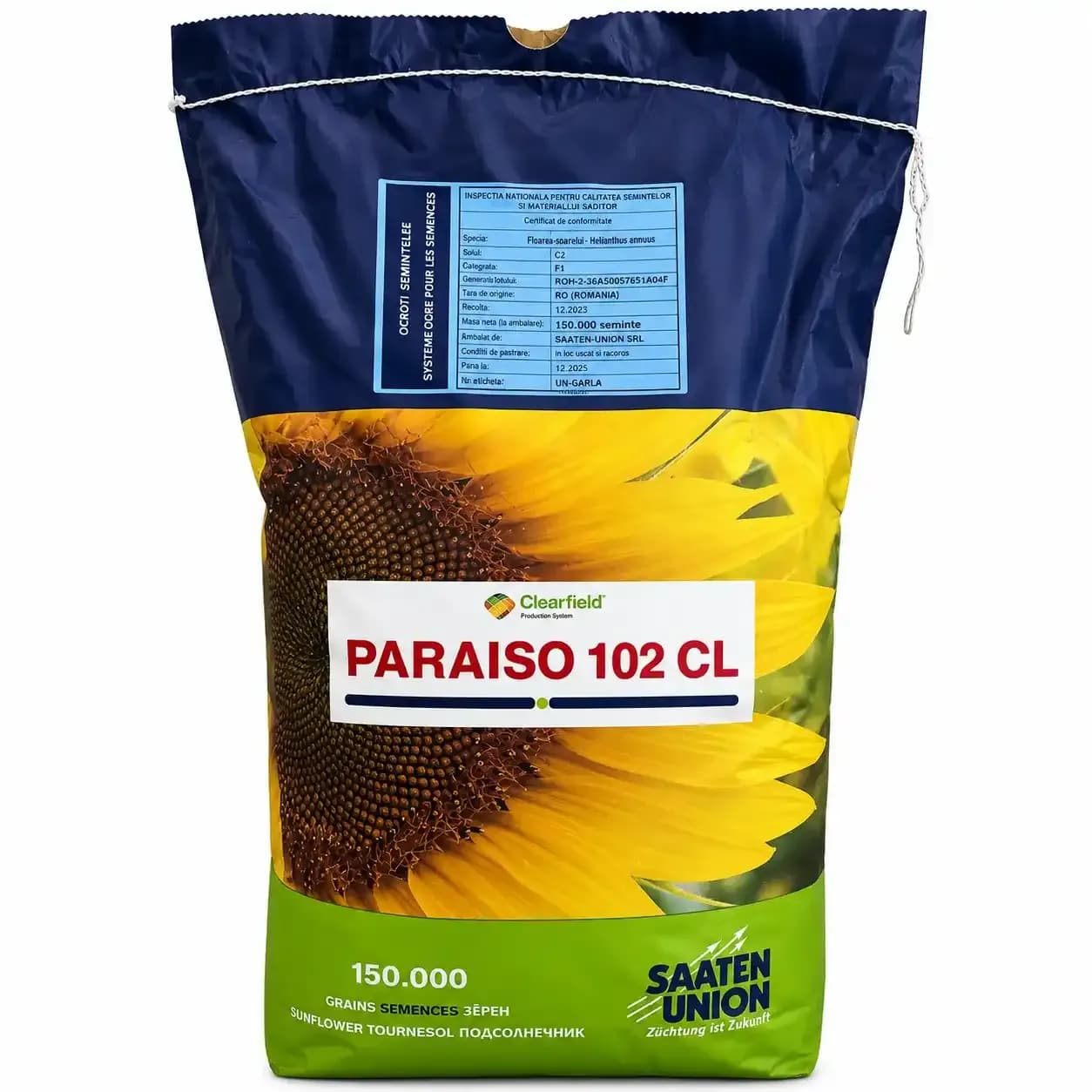 Floarea soarelui Paraiso 102 CL, 150000 semințe 1