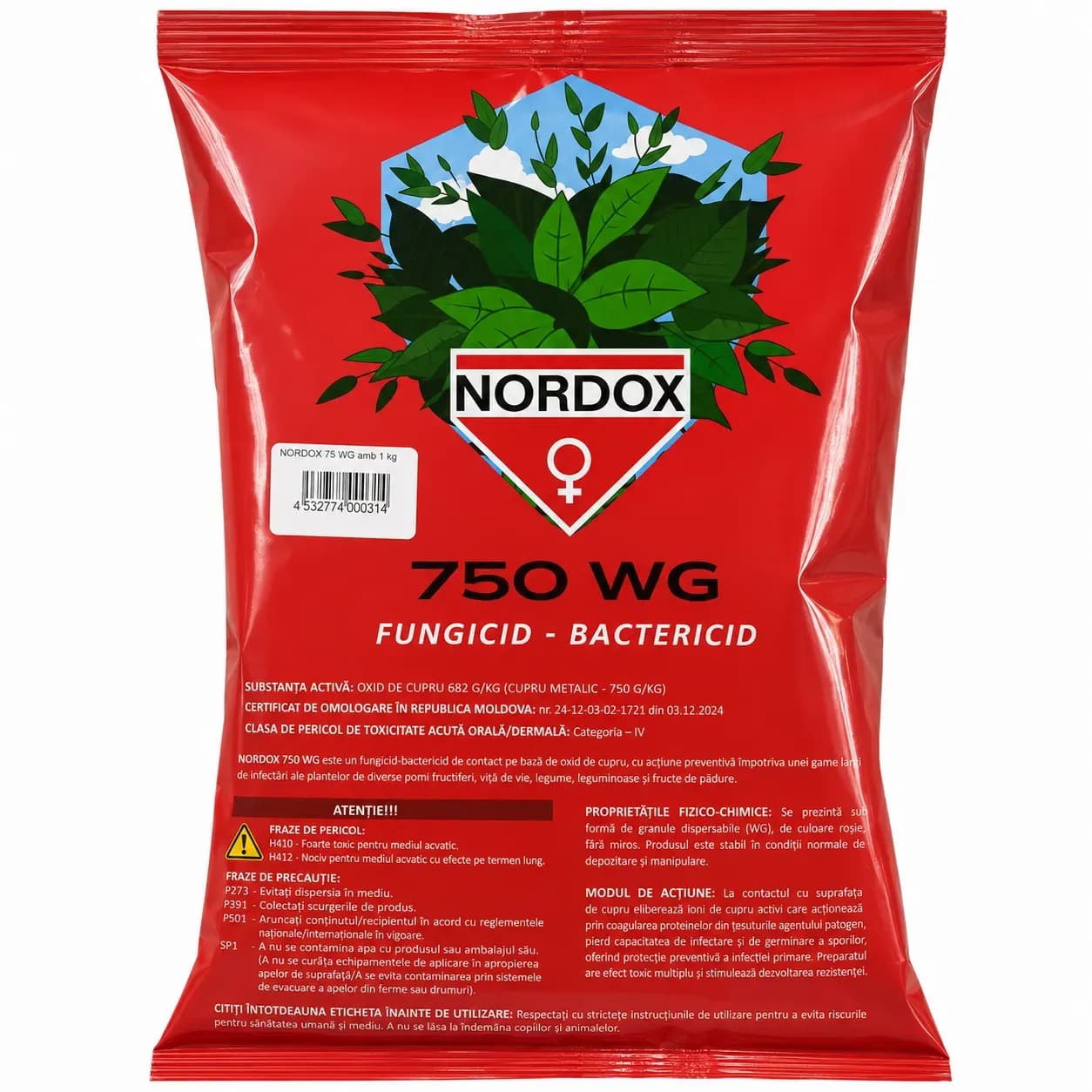 Fungicid Nordox 75 WG, 1 kg 1