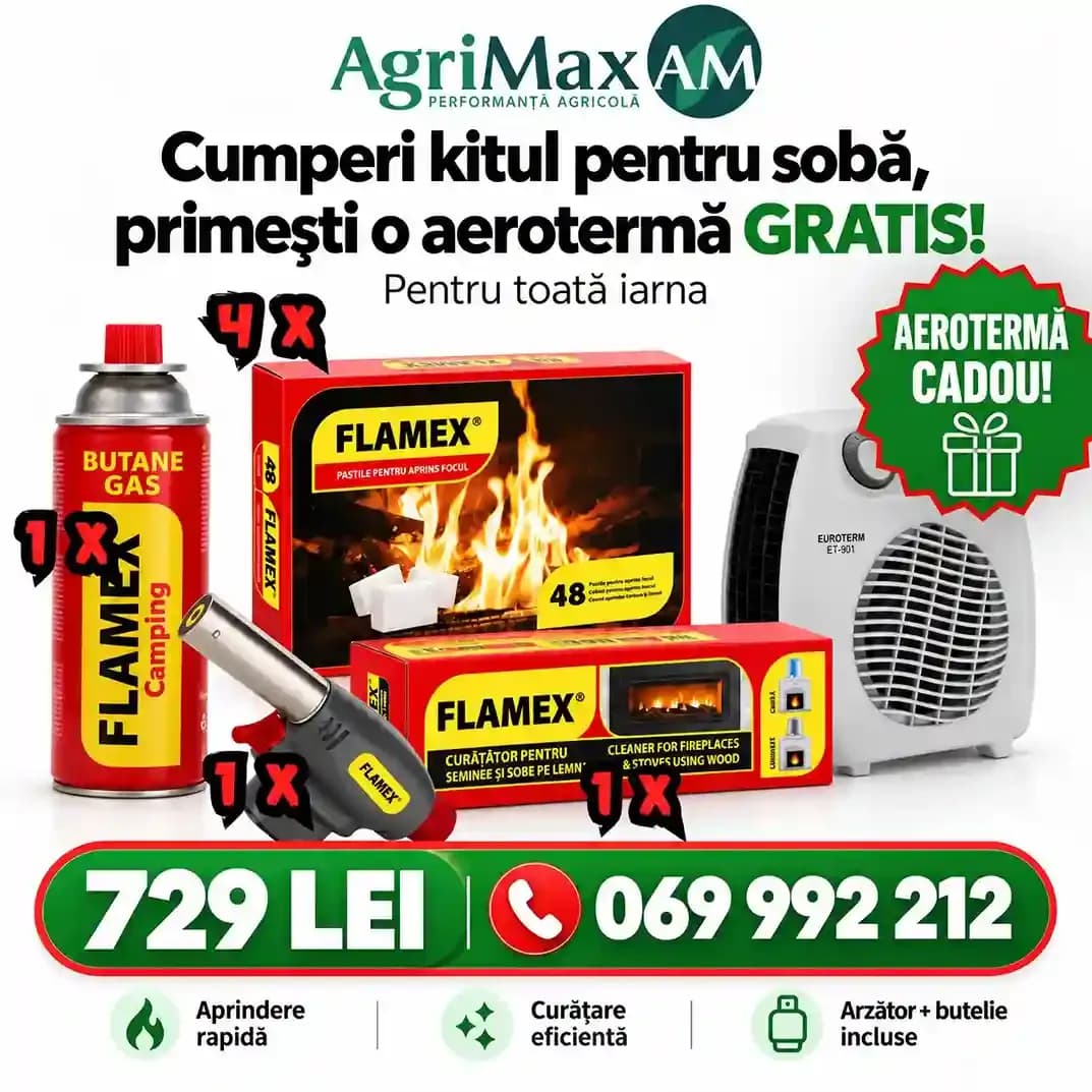 AgriMax IARNA COMPLETĂ – Set pentru sobă + aerotermă CADOU 1