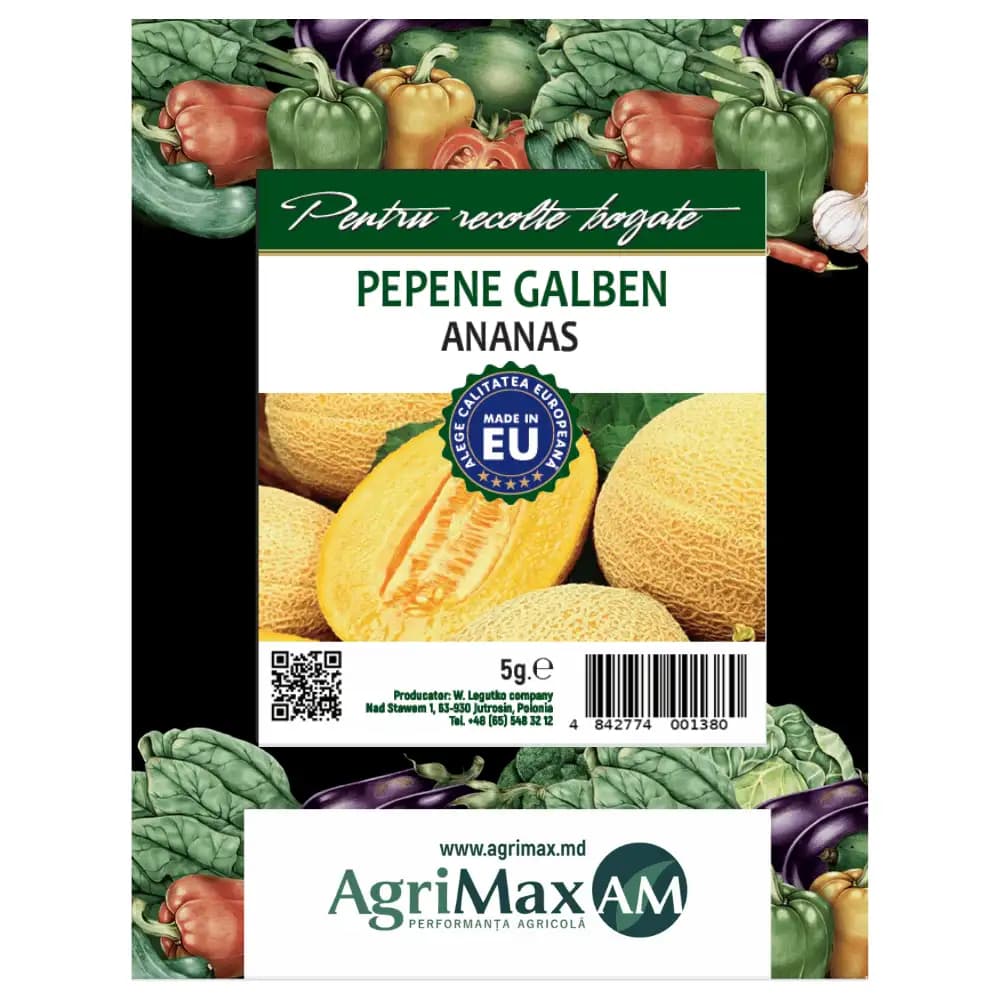 Semințe de Pepene galben - Ananas, 5 g 1