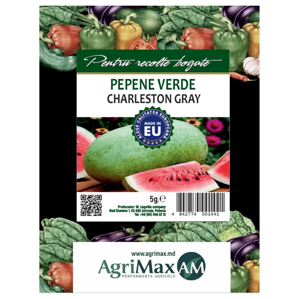Semințe de Pepene verde Charleston Gray, 5 g 1