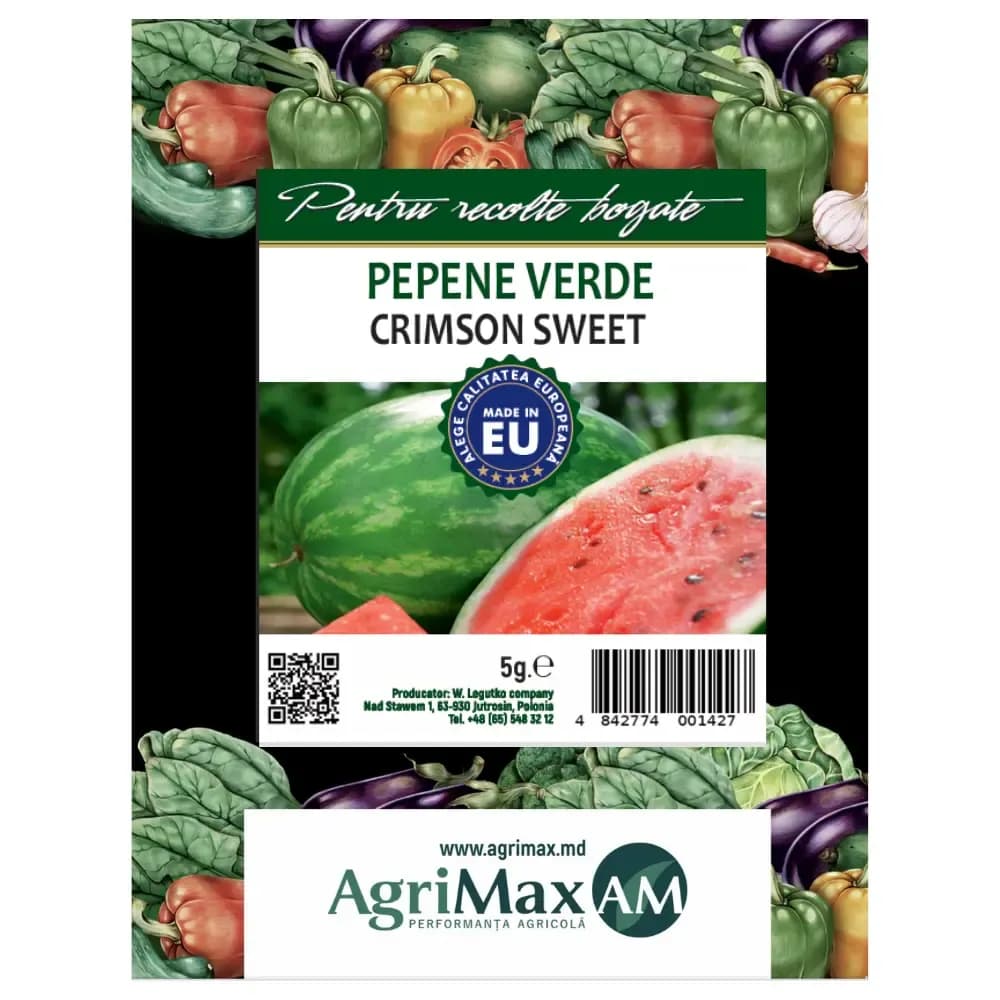 Семена арбуза – Crimson Sweet, 5 г 1