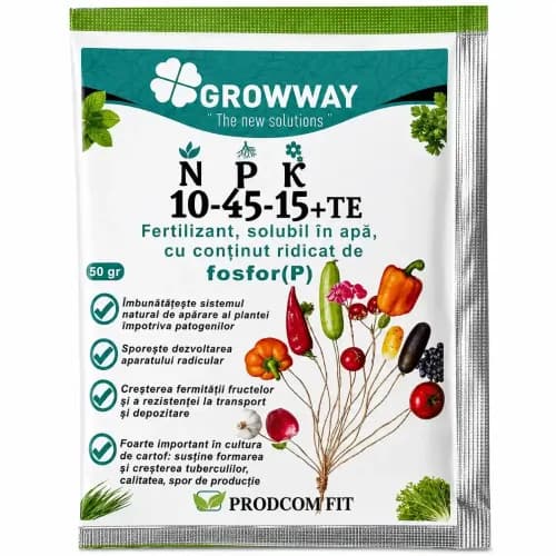 GROWWAY  Blue Line 10-45-15+Te, 50 gr