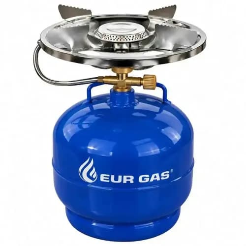 Butelie de voiaj cu arzător EurGas 2 kg / 4,8 L – fără gaz