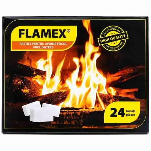 Pastile pentru aprinderea focului Flamex – 24 buc.