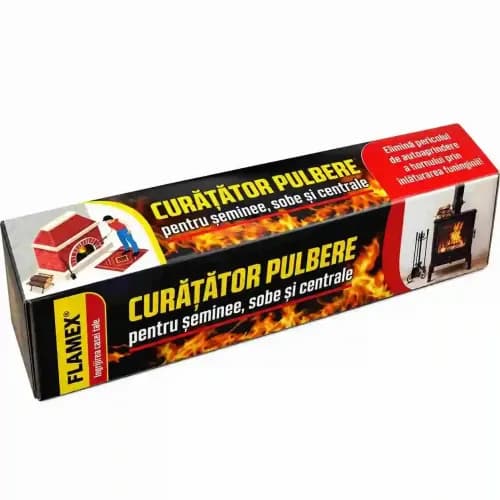 Flamex – Pulbere pentru curățarea coșurilor de fum și îndepărtarea funinginii