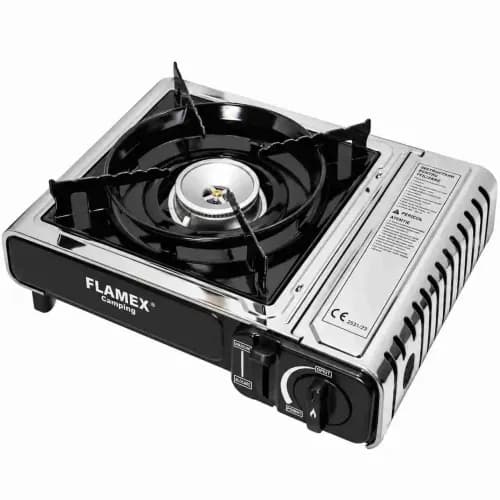 Портативная газовая плита Flamex TS 265, пьезоподжиг, баллон 227 г