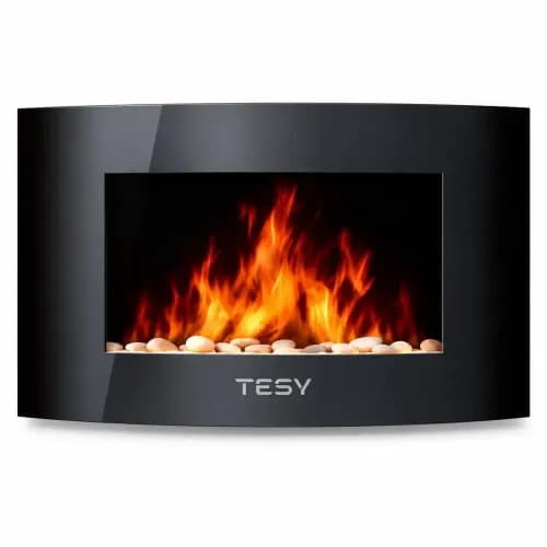 Șemineu electric TESY WEF 200 SREL, cu efect de flacără LED și telecomandă