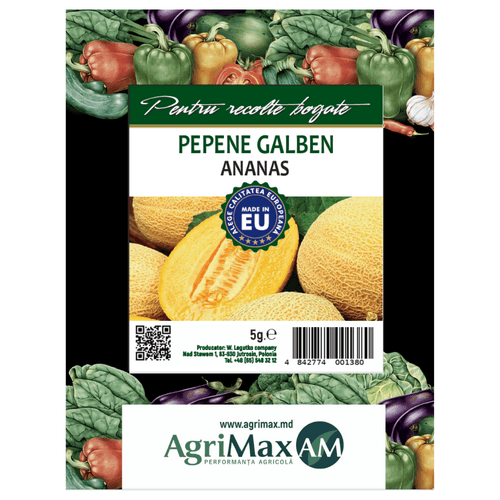 Semințe de Pepene galben - Ananas, 5 g
