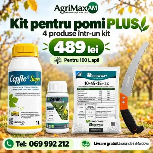 Kit Pomi PLUS 100 L – Set pentru îngrijirea pomilor după căderea frunzelor – AgriMax