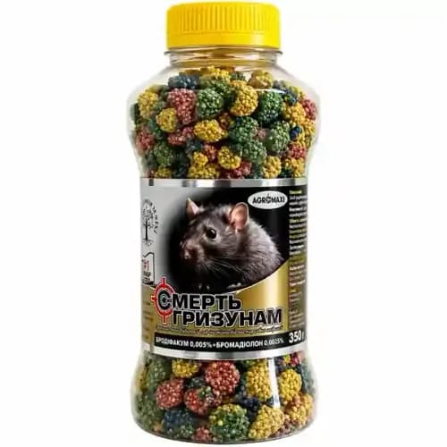 Otravă Moartea Rozătoarelor Mixtă Colorată 2 în 1, 400 g
