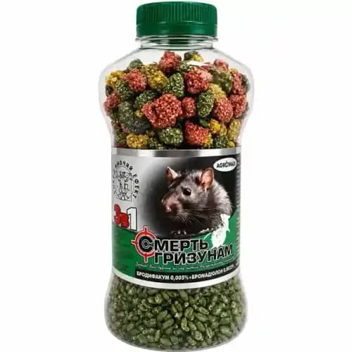 Otravă Moartea Rozătoarelor Mixtă Verde 2 în 1, 400 g