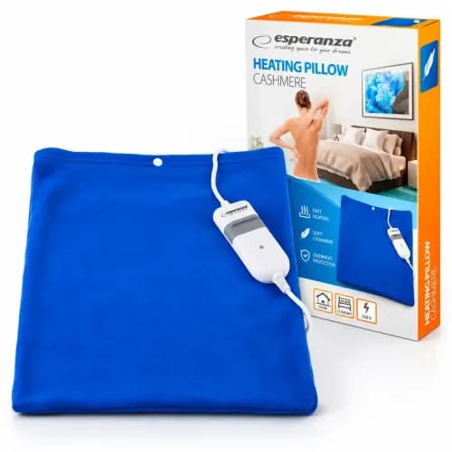Pernă electrică de încălzire Esperanza Cashmere, albastră