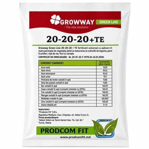 GROWWAY Green Line 20-20-20+TE, 50 gr